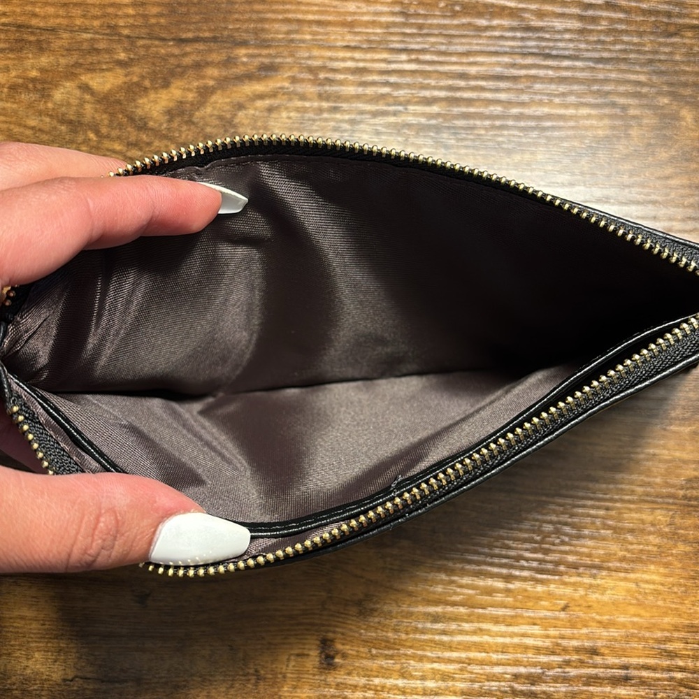 Black Leather Clutch - Picture 5 of 5